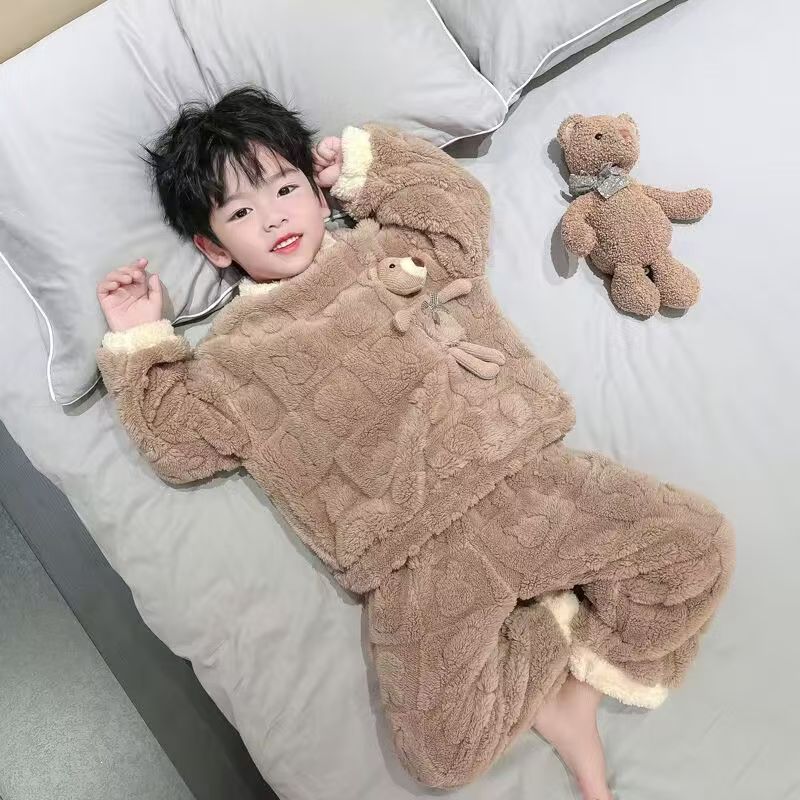 Baby Clothing For Sleep - 2026 Herfst Winter Flanellen Nachtkleding Meisjes