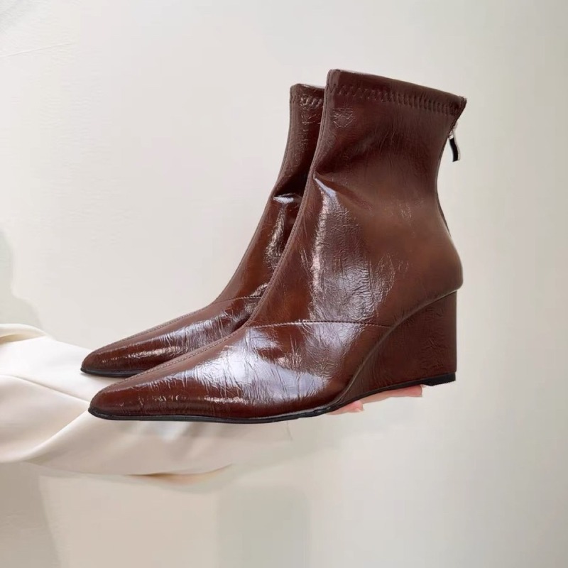 Soft Sole Booties - Laarsjes met sleehak Mode Puntige neus