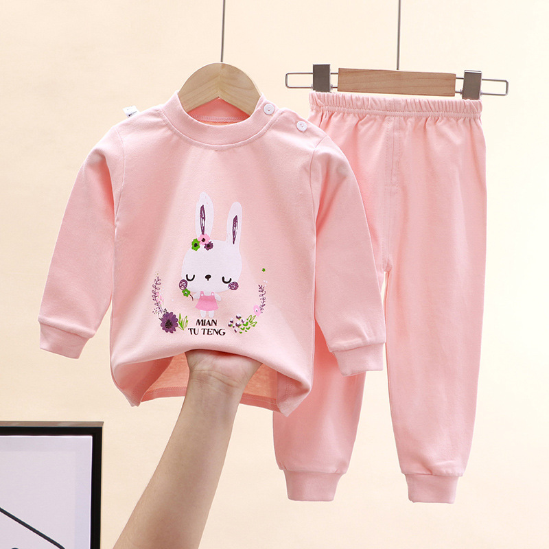 Baby Clothing For Sleep - Herfst Nachtkleding Pyjama Voor Meisjes Roze