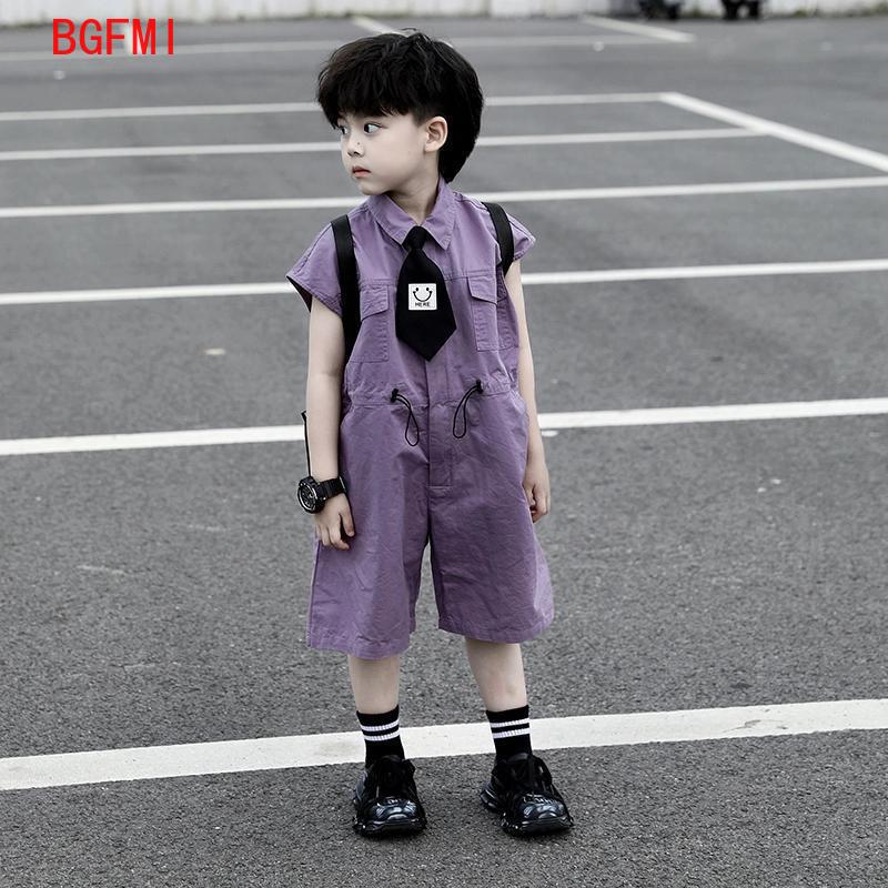 Baby Clothing In Summer - Kinderen Zomer Shorts Overalls Capri Jongens