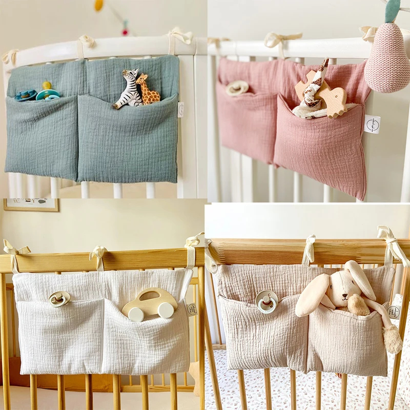Baby Clothing For Bed - 1/2 Stuks Babybedje Organizer Cot Caddy
