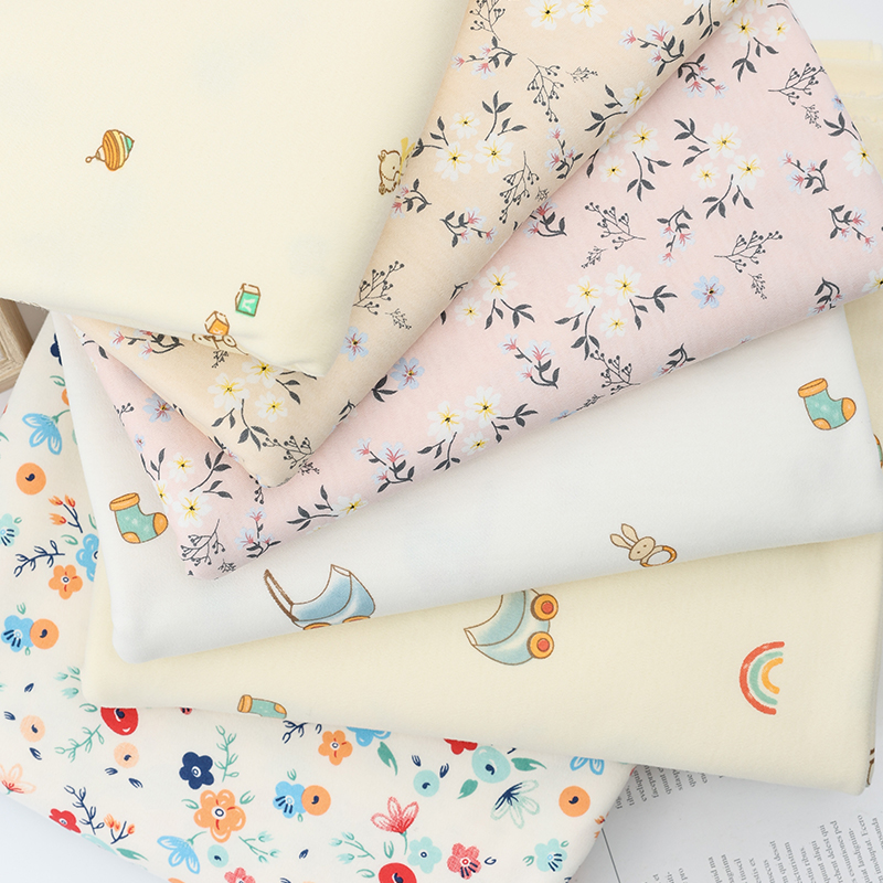 Baby Clothing For Bed - Dikke Elastische Puur Katoenen Bedrukte Gebreide