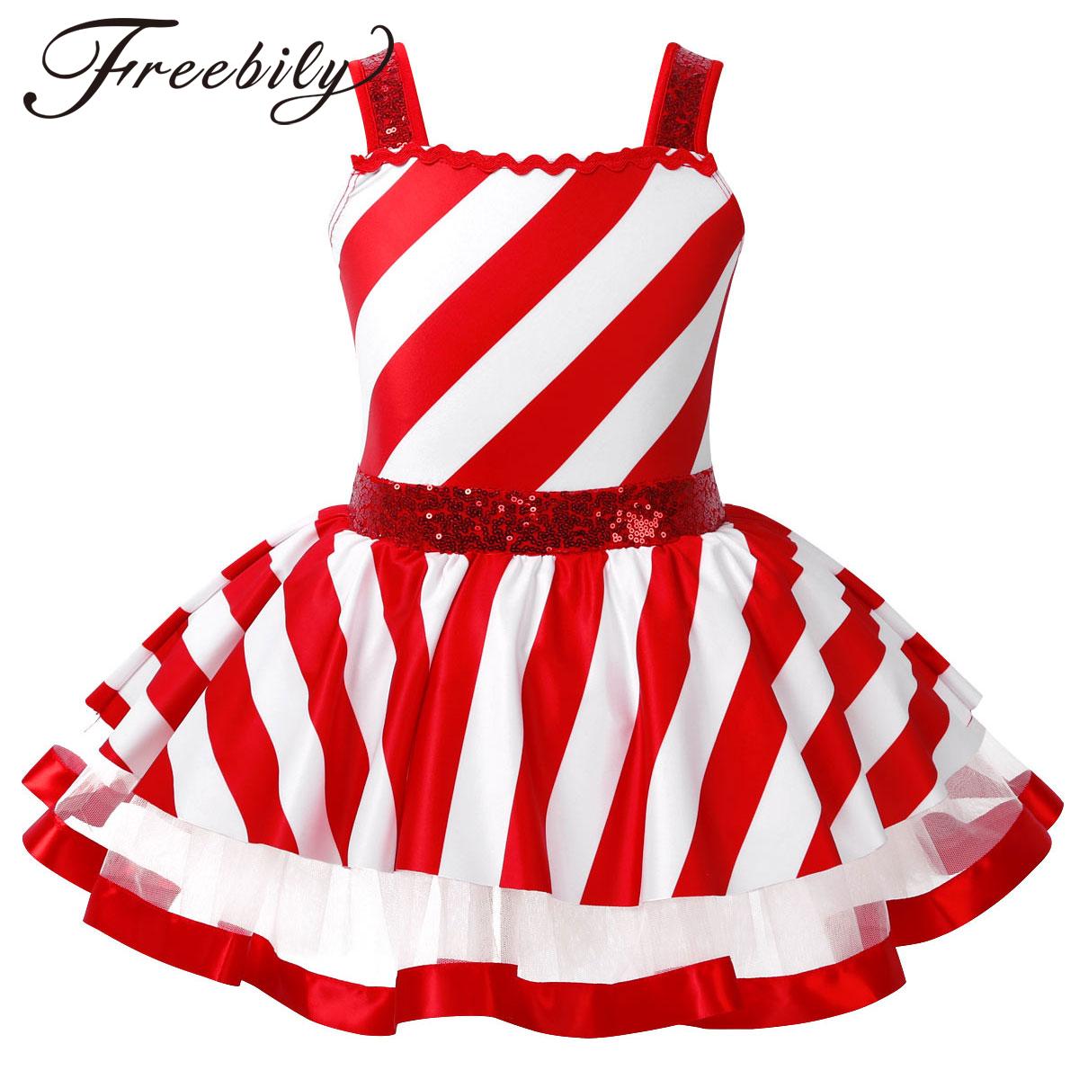 Baby Tutu Skirt - Meisjes Kerst Candy Cane Kostuum Glanzende