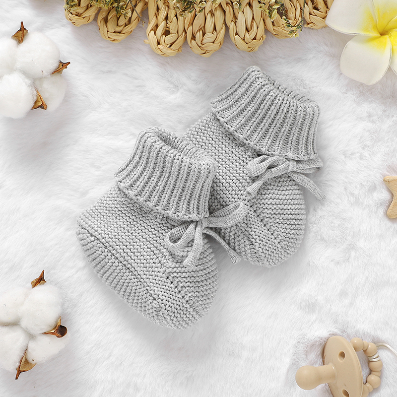 Baby Clothing For Bed - Baby Baby Schoenen Gebreid Katoen Jongens