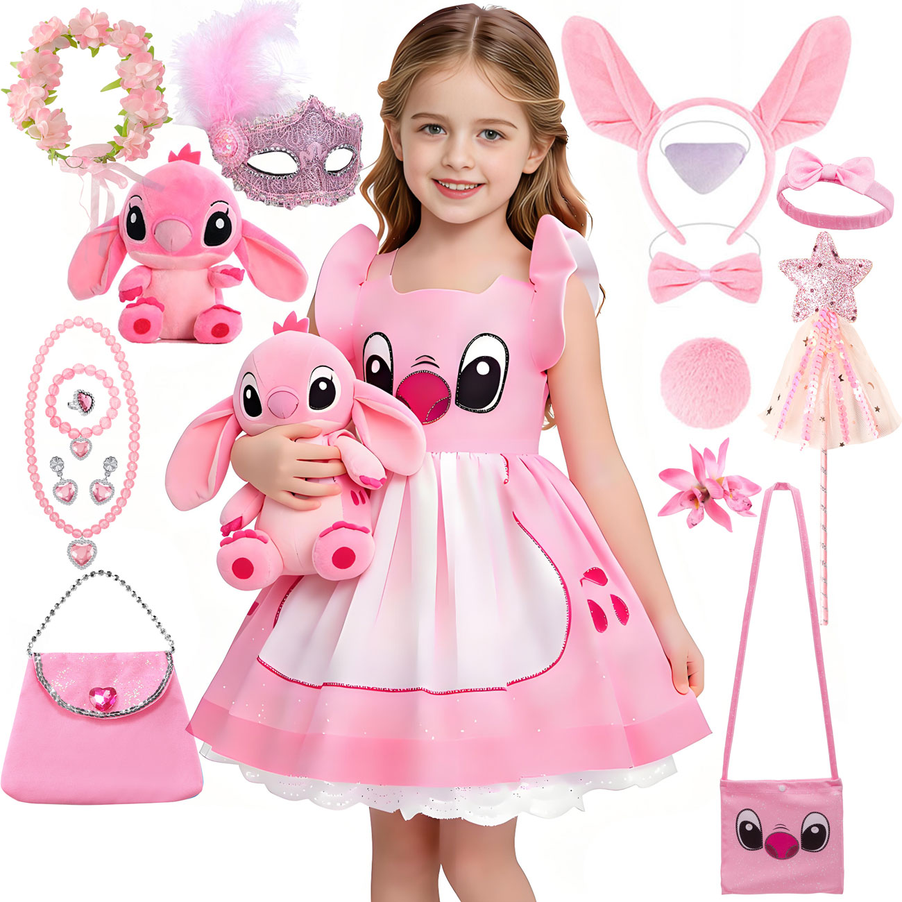 Baby Tutu Skirt - Disney Lilo & Stitch roze prinsessenjurk
