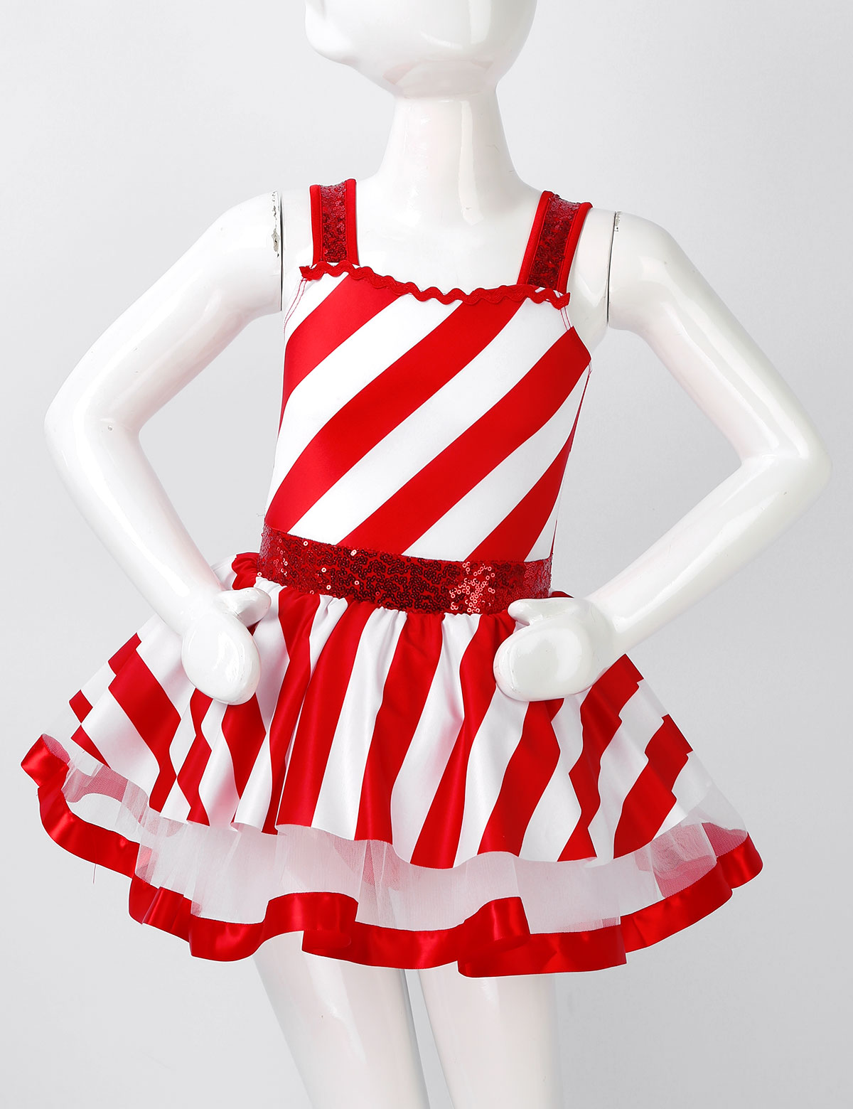 Meisjes Kerst Candy Cane Kostu - Baby Tutu Skirt recensie en prijs